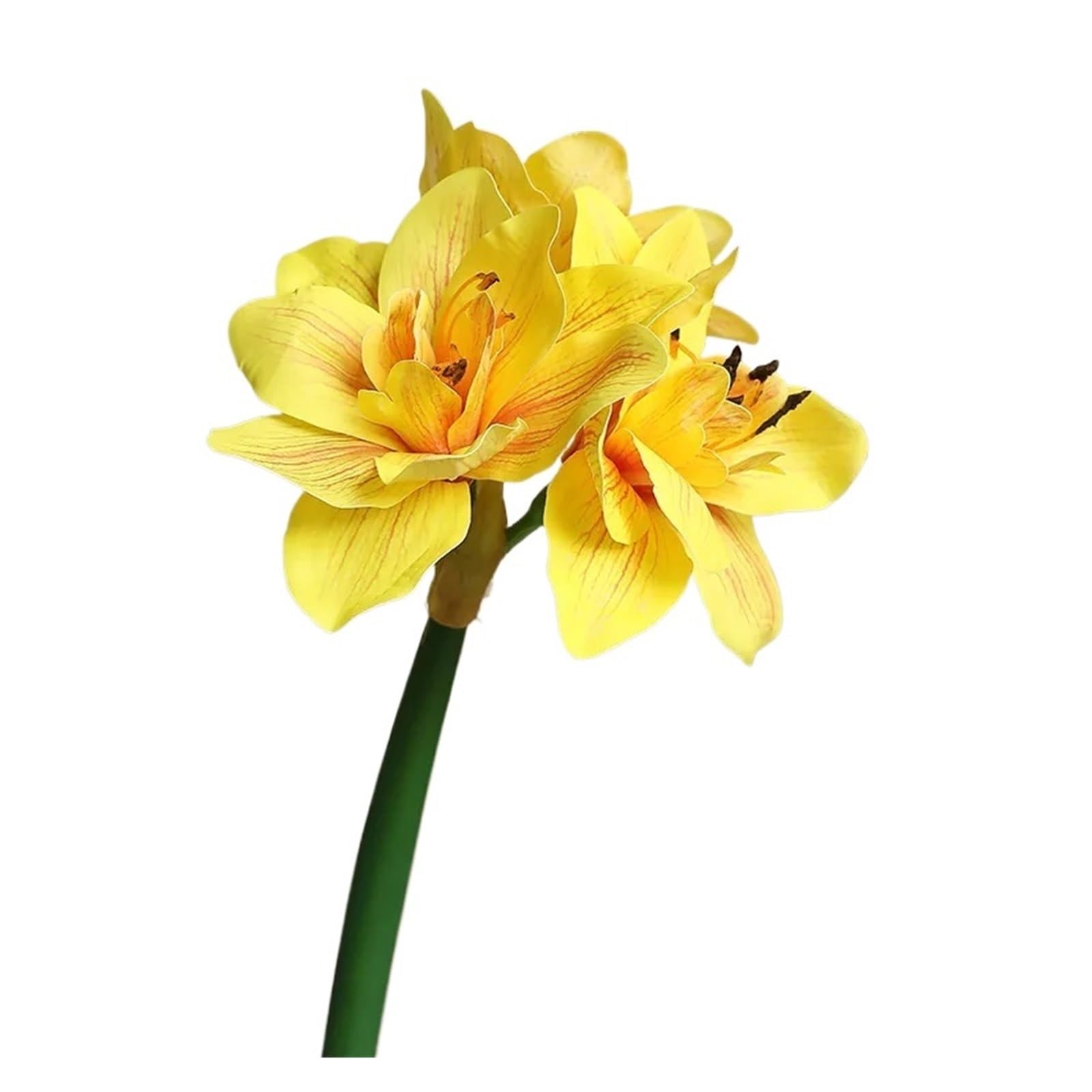 Casetlong 4Pcs Artificial Flower Home Decoration Floral Party Wedding Arrangement Ornaments(Yellow)