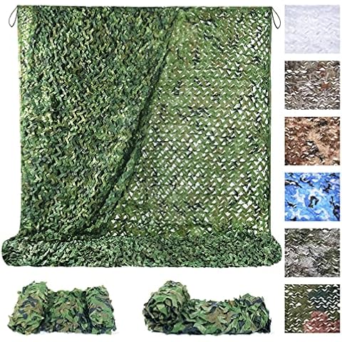 Sposuit Camo Netting for Hunting Blinds - Premium Camo Net Bulk Roll, Camouflage Netting for Army Shooting, Party Decorations, Camping Ghillie Netting, Sunshade Camo Mesh Cover