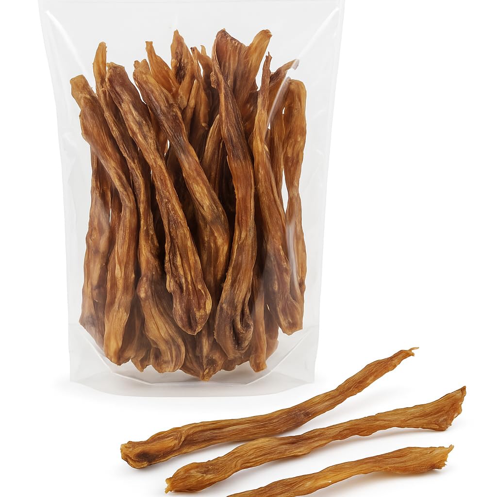 Tendini secchi di achille di manzo per cani, 1 kg di produzione tedesca, articolo da masticare per grandi e piccini