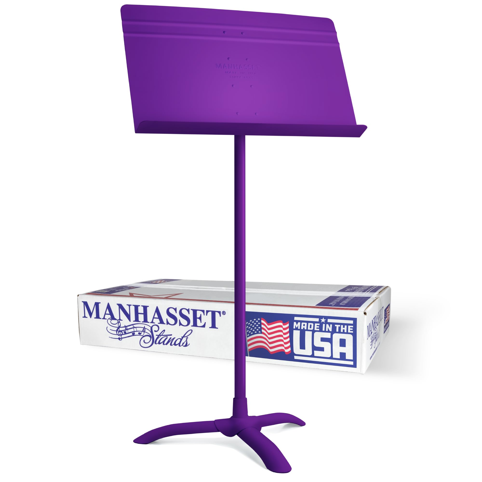Manhasset Music Stand For Sheet Music - 48 Symphony Model - 4801MPU - Long Lasting, Durable Manhasset Stand - Adjustable Height - 20" by 12