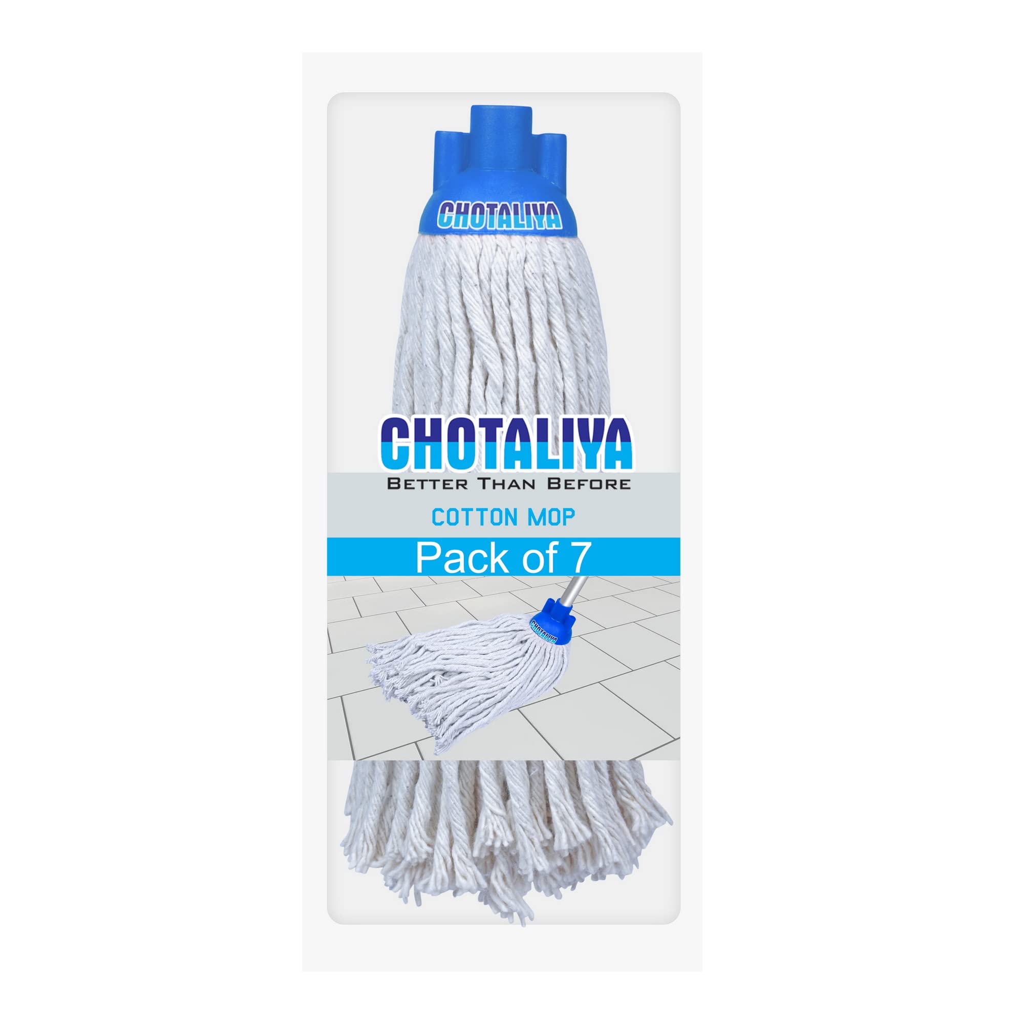 CHOTALIYA Round Mop Cotton Refill 250 GMS Mop (BLUE) (PACK OF 7) (B099KQQCNW) Amazon Price History, Amazon Price Tracker