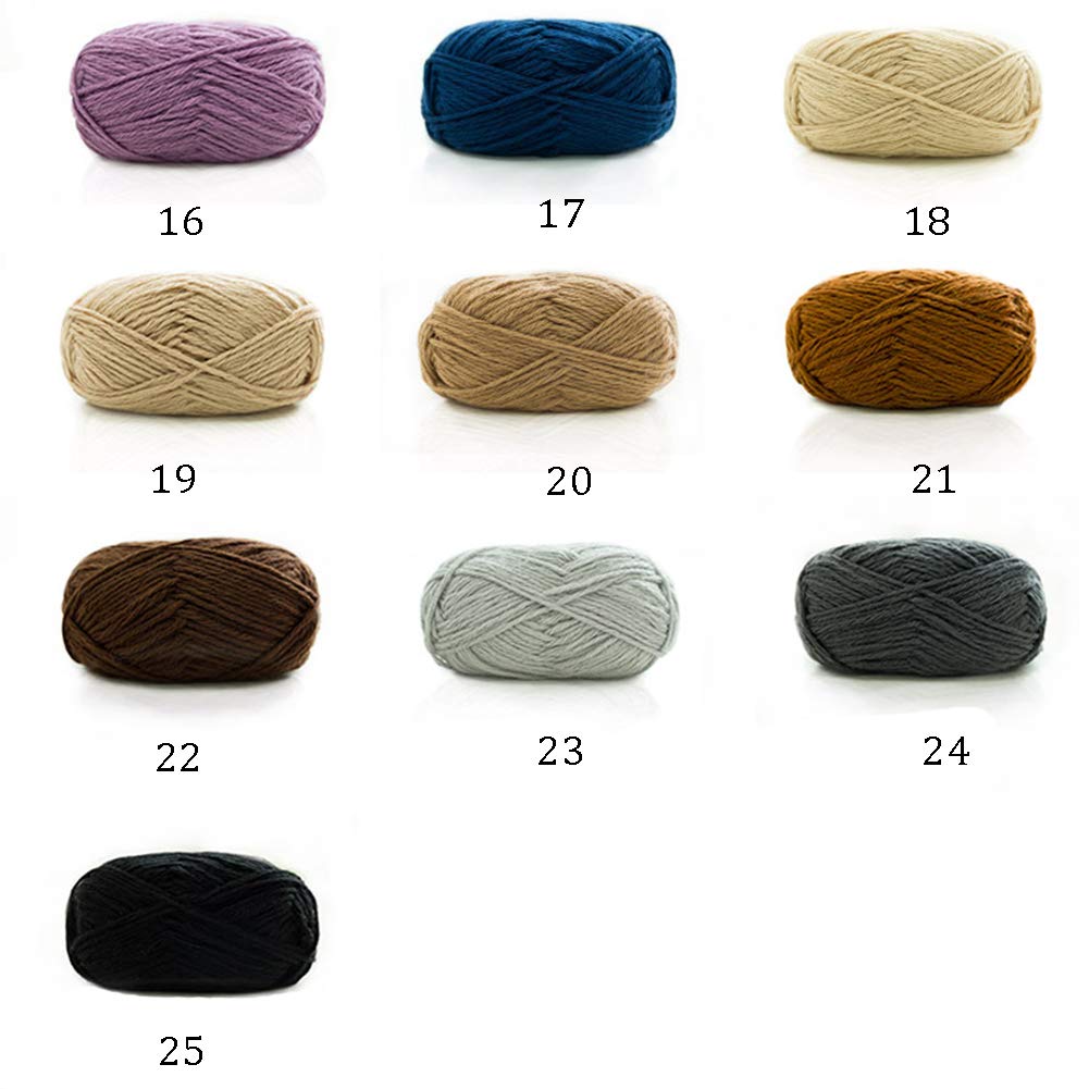 300G Mohair Wolle Garn für Stricken und Häkeln, weich und warm, Anti-Plling, Schal, Pullover, Hut, Handschuh, 25 Farben,03