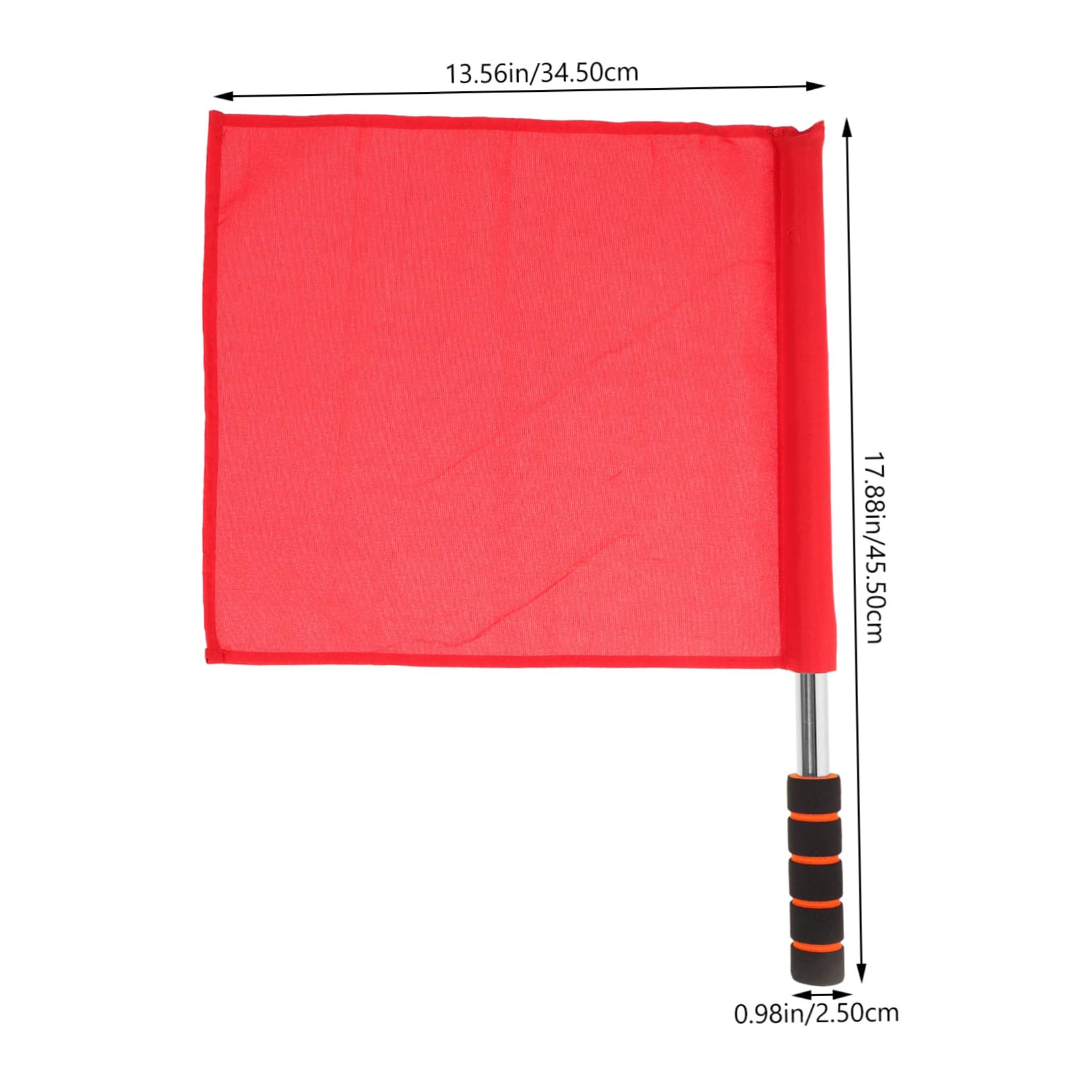 GOOHOCHY 3pcs Soccer Flags for Officials Red White Yellow Hand Flags Referee Sports Equipment