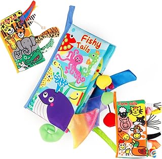 SHOWERORO Brinquedo Para Crianças Brinquedos Para Crianças Brinquedos Infantis Brinquedo Infantil Crianças Brinquedos Educativos Livro De Aprendizagem Do Bebê Livro De Pano Animal Brinquedo