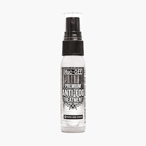 Muc Off Tratamiento antivaho de alta calidad 10fl oz espray intensivo y de larga duración adecuado para viseras de casco gafas y gafas Muc Off Tratamiento antivaho de alta calidad 10fl oz espray intensivo y de larga duración adecuado para viseras de casco gafas y gafas