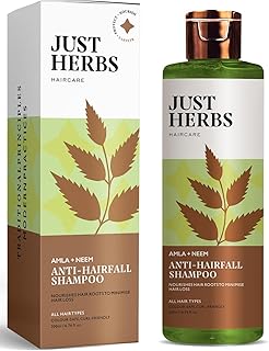 Just Herbs 8 In 1 Root Nourishing Amla Neem Hair Fall Control Shampoo For Men & Women - Suitable For Oily Hair Scalp, Sulphate & Paraben Free 200 Ml-image-18