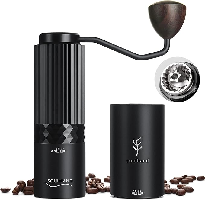 Soulhand Portable Coffee Grinder, 2IN1 Replaceable