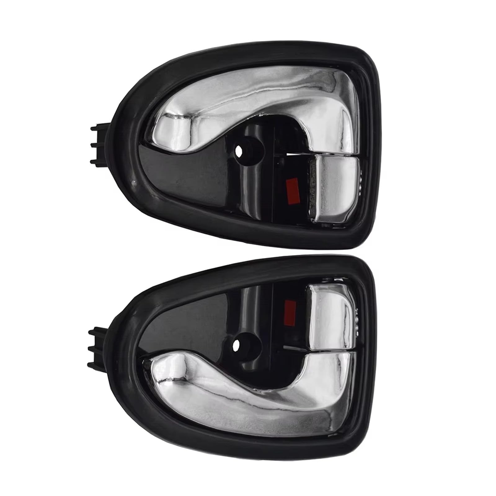ZhanNuoBHd Car Inside Door Handle for Hyundai for Accent 2000-2006 1Pair Car Interior Door Handles Front Rear Left Right Side Black Chrome 82610-25000 82620-25000