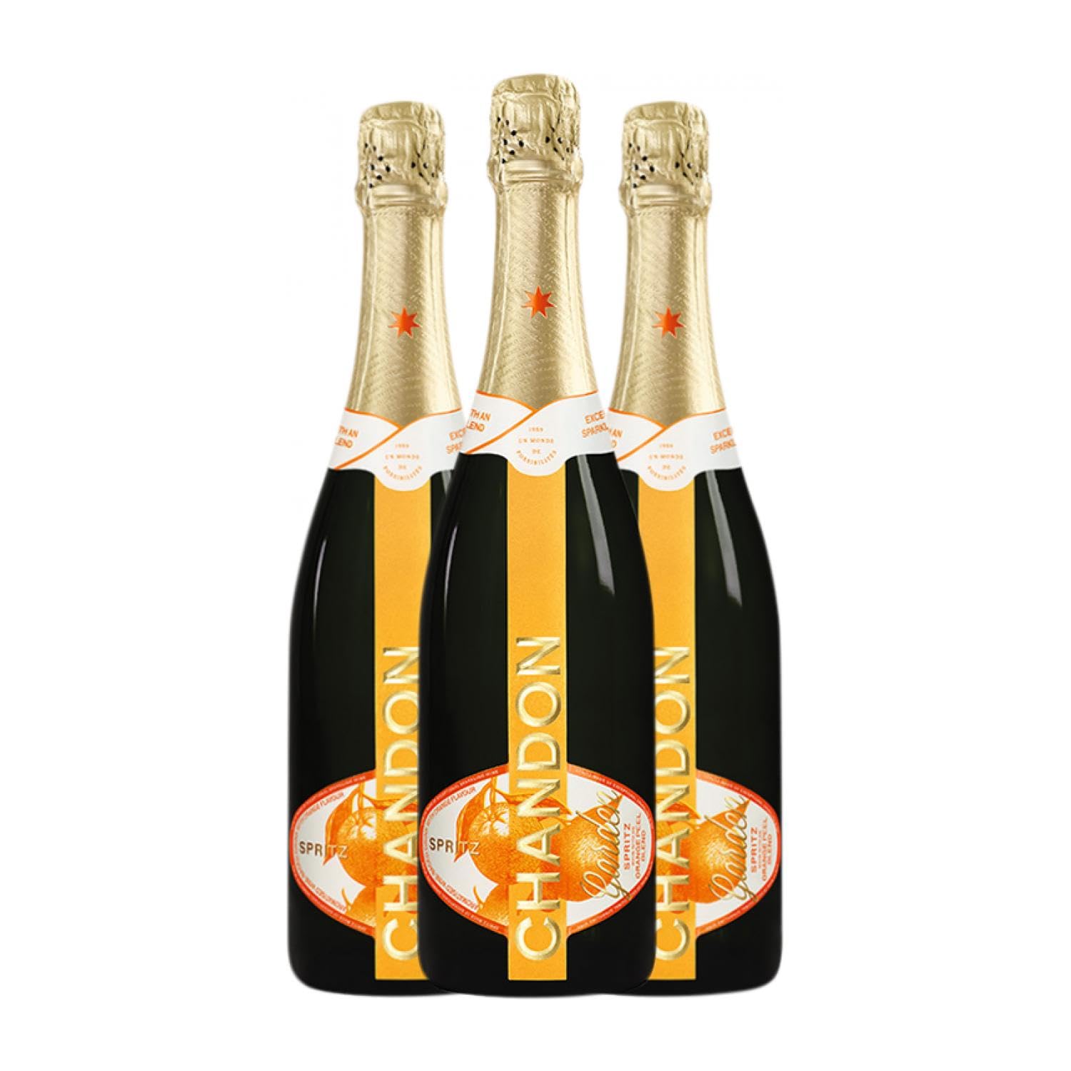 Moët & Chandon Argentina Chandon Garden Spritz Orange Peel Blend Mendoza 75 cl Espumoso blanco (Caja de 3 Botellas de 75 cl)