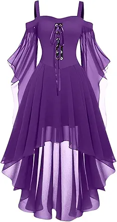 OIOLOYJM Witch Costume Women Sexy Plus Size Renaissance Vampire Gothic Halloween Costumes Woman 2025 Clothes Dresses