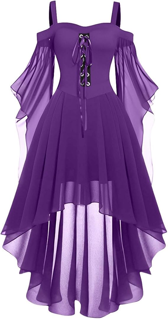 OIOLOYJM Witch Costume Women Sexy Plus Size Renaissance Vampire Gothic Halloween Costumes Woman 2025 Clothes Dresses