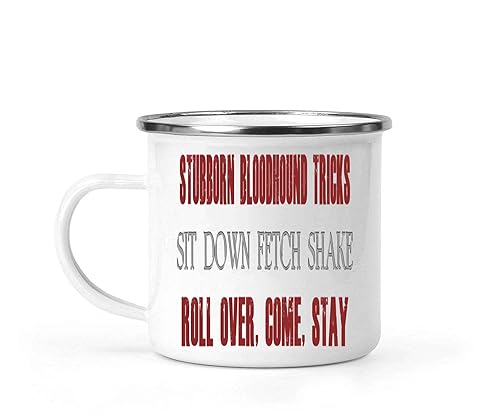 Inspirational Gift Amusing Pet Owner Gift, Ideal for Nephew's Graduation - Stubborn Bloodhound Training Tips, Canine Admirers Appreciated on 12 Oz