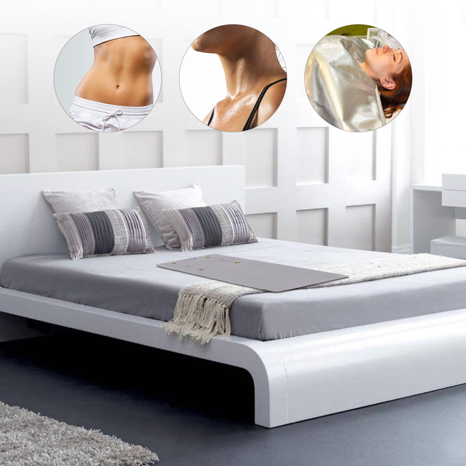 Couverture de sauna infrarouge 650 W 2 zones thérapie détox professionnelle