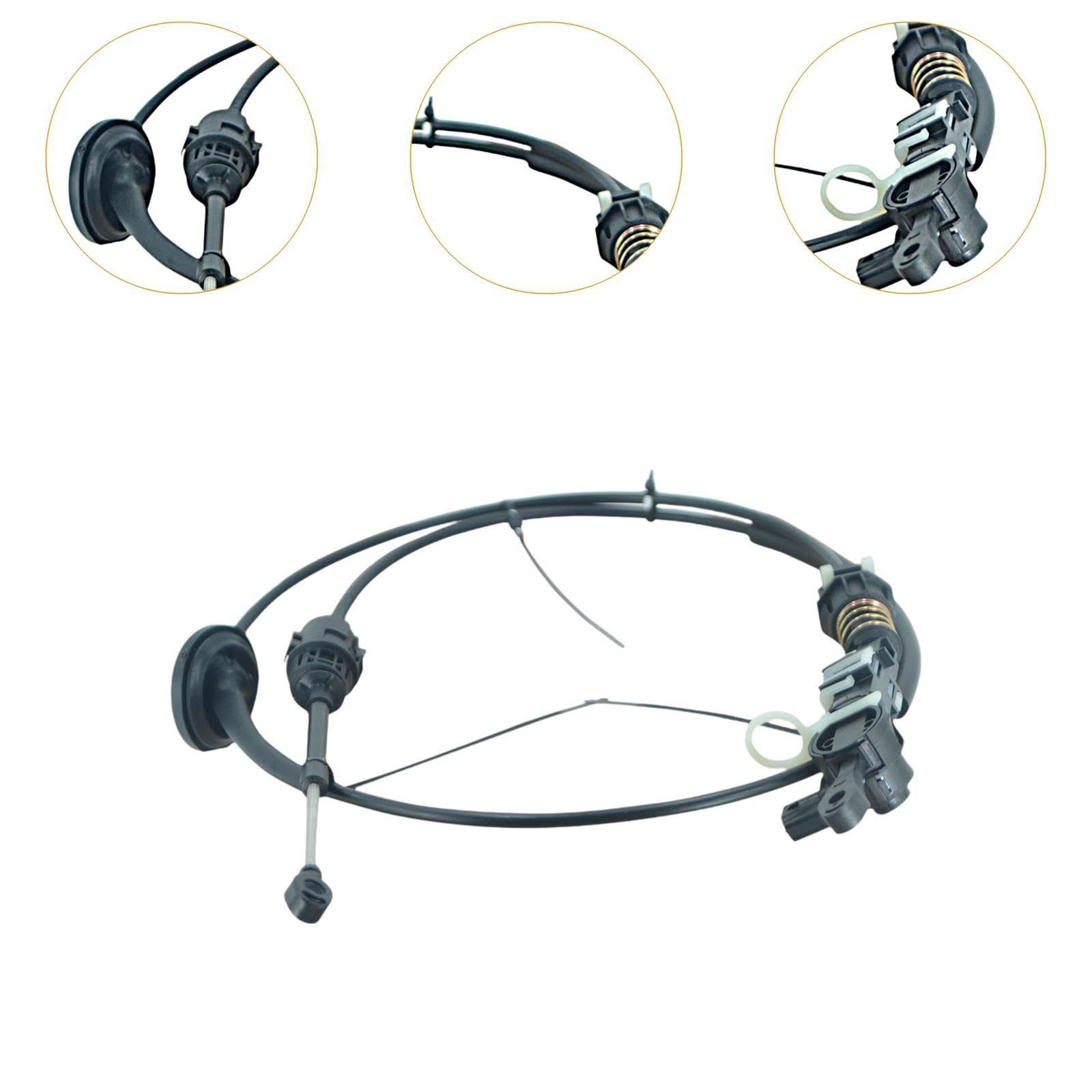 Qianly Cavo di Trasmissione Automatica, Ricambio Professionale, Componente Metallico, Installazione Semplice, Adatto per Veicoli