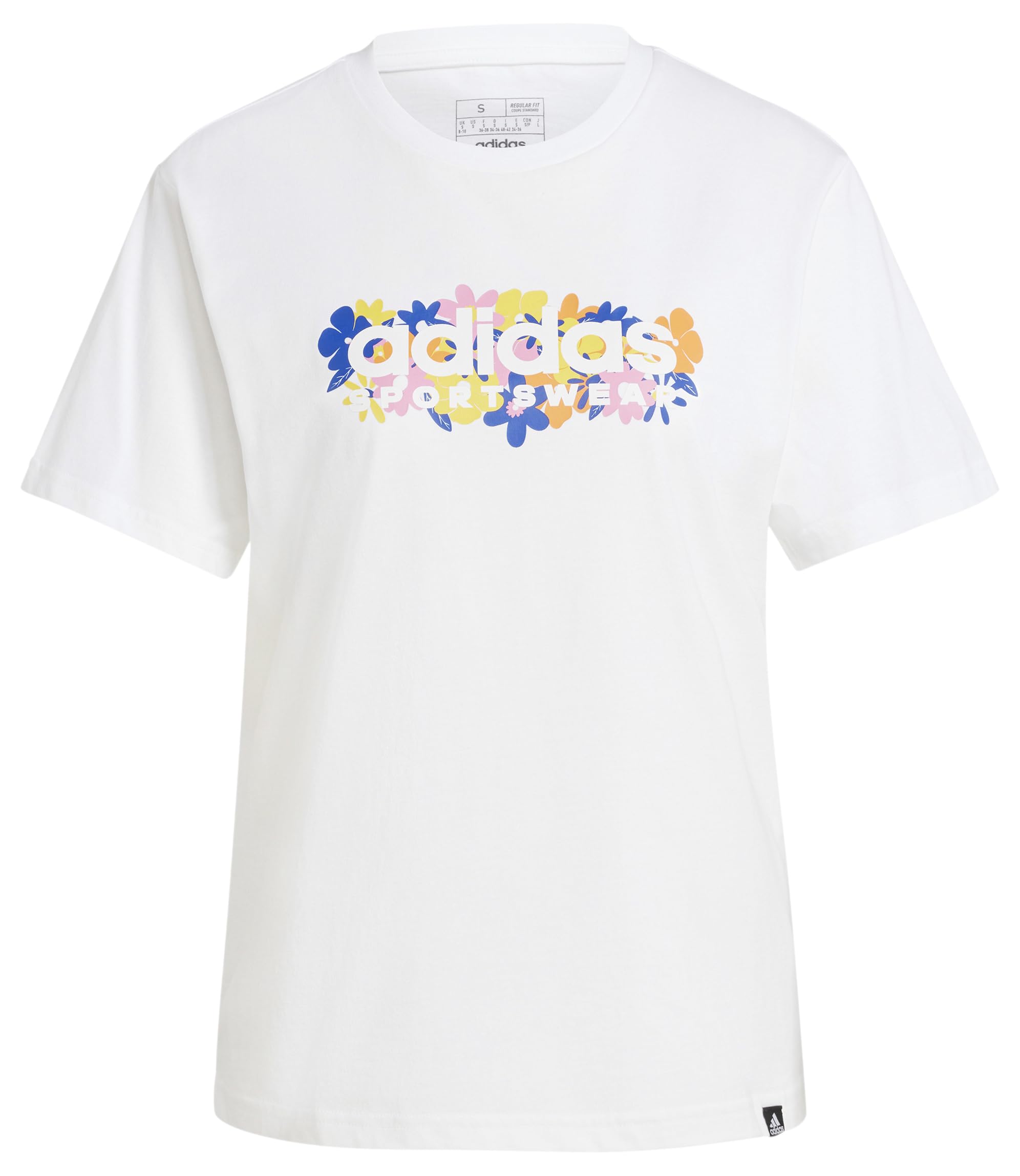 adidas Women's Soft Side 2.0 Graphic TEE, White, S
