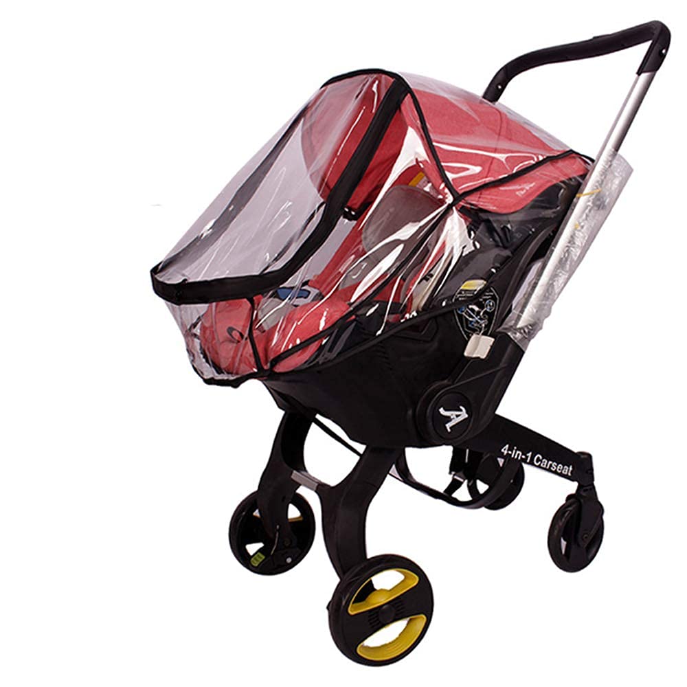 iEaseyBaby Stroller Car Seat Rain Cover Compatible with Doona Stroller Car Seat, Weather Shield Stroller Rain Cover Travel Baby Car Seat Accessory with Easy Access Zipper