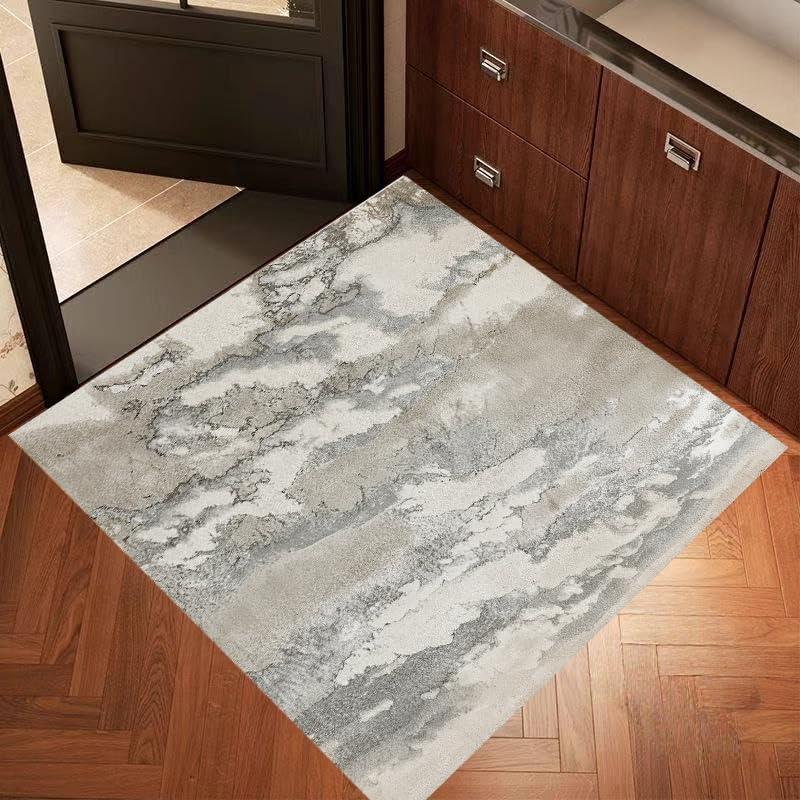 Tapis 140x140 cm antidérapant à poils courts pour un sol sécurisé