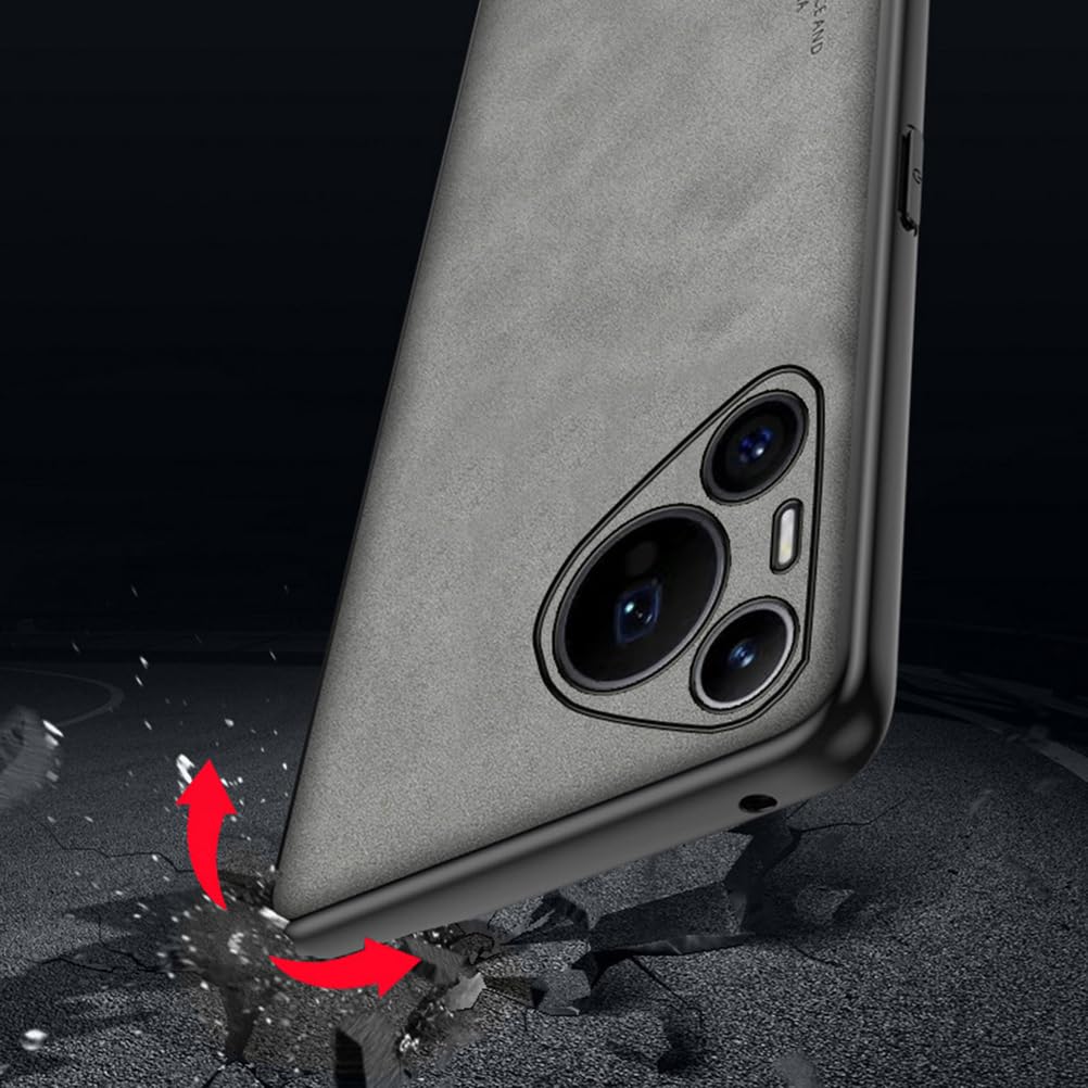 Funda para Huawei Pura 80 Ultra/80 Pro +/80 Pro/80, Protección De Cámara Anti Caídas Carcasa Piel Soporte Magnético para Coche,Azul,80 Pro