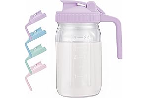 Breast Milk Pitcher with Leakproof Flip Cap | Reusable Glass Pitcher |...
