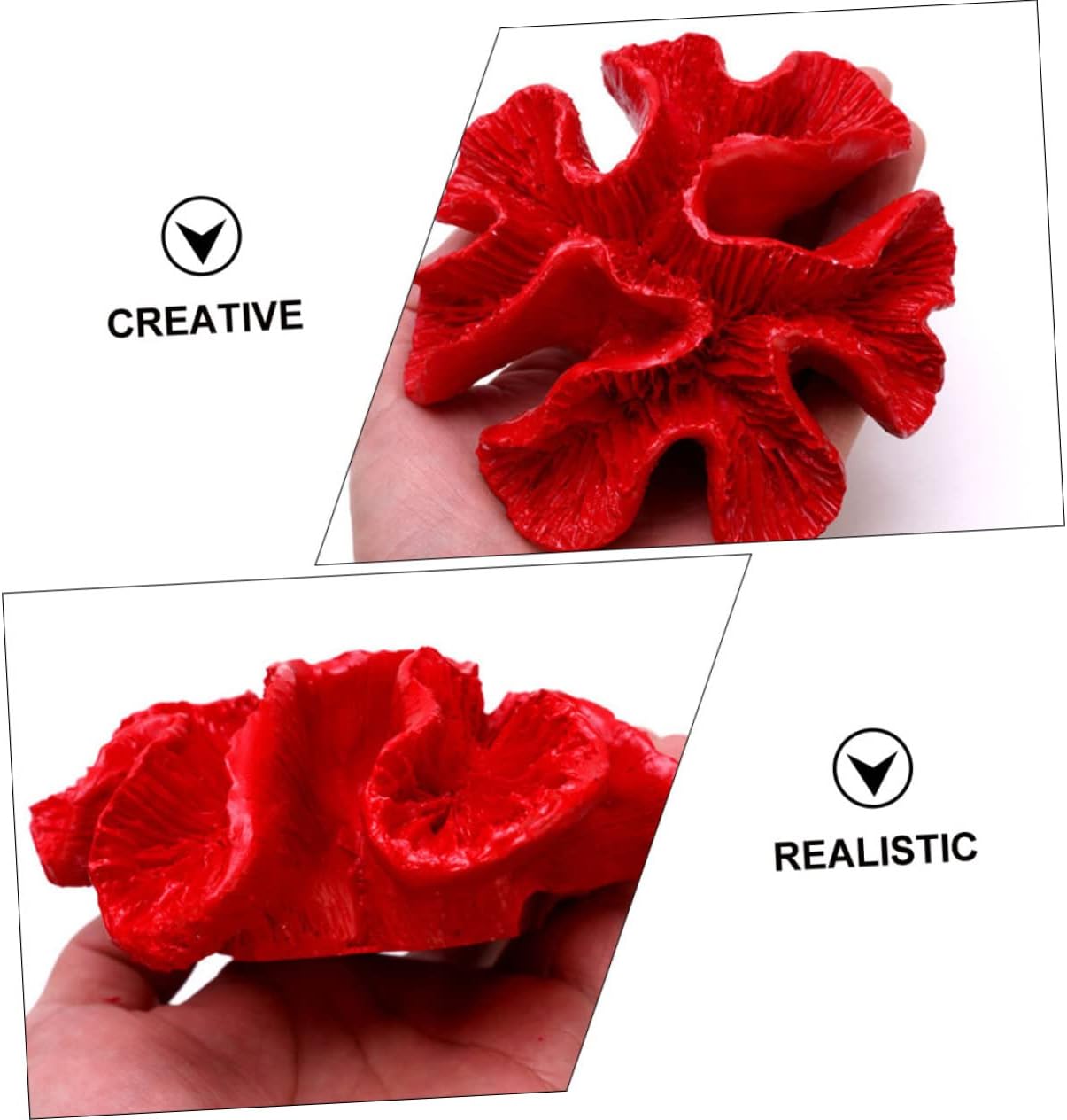 3 Pcs Fish Tank Fake Coral Cat Tent Botanical Decor Fish Tank Coral Terrarium Tank Aquarium Artificial Grass Glass Decor Artificial Fish Tank Plants Faux Red C
