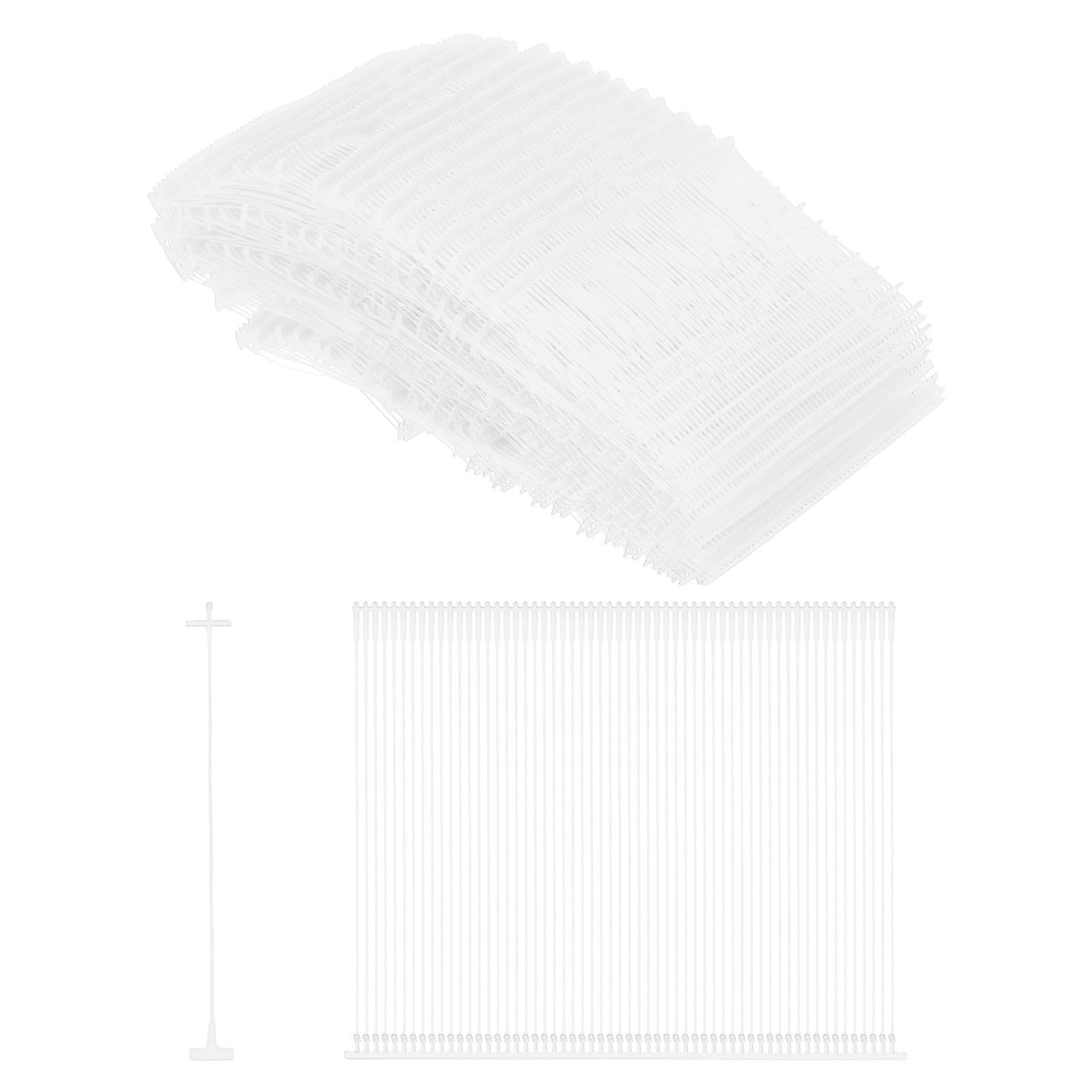sourcing map 5000Pcs Standard Tagging Barb Fasteners, 75mm/2.95 Inch Tagging Gun Fasteners PP Plastic Tag Barbs Pins Attachments for Clothing Price Tag Label Garment Retail, White