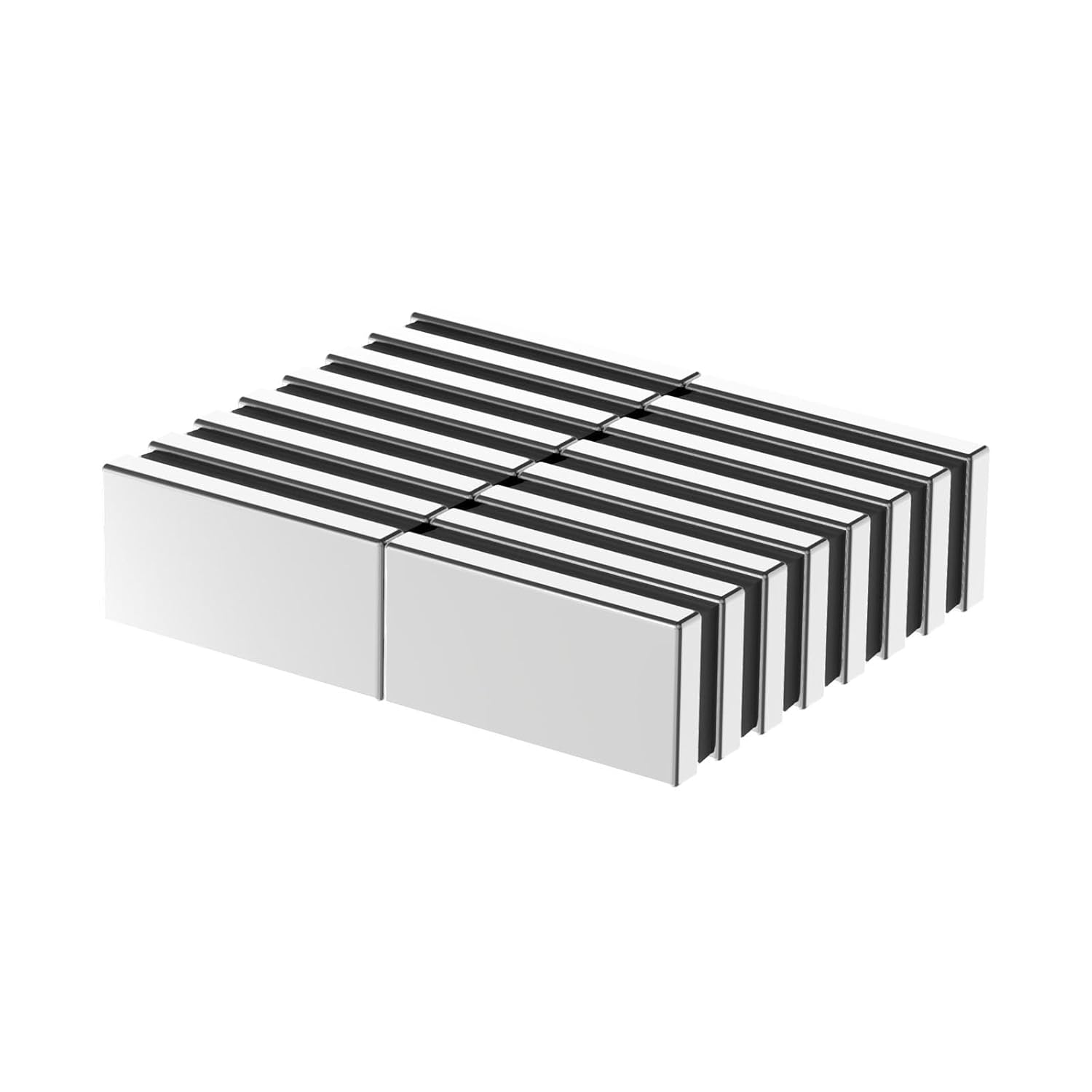 N52-1.00" L x 1/2" W x 1/8" H - 16 Pack, Neodymium Bar Magnets, Powerful Rare Earth Rectangular Magnets, Block NdFeB Magnet 1 x 1/2 x 1/8 Inch Strong Neodymium Rare Earth Magnet