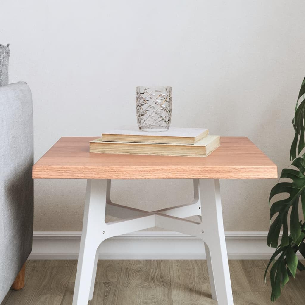 Makastle Plateau de Table Bois, Planche Bureau Dessus de Table de Remplacement Dessus de Bureau Tableau de Bricolage Intérieur extérieur, Bois chêne Massif traité Bordure Assortie