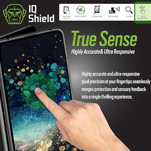 Miniatura 8 de IQShield Protector de pantalla compatible con Google Pixel Fold 5G (paquete de 2) película de TPU transparente antiburbujas