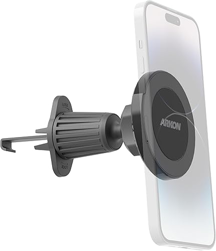Miniatura 1 de ARKON Mounts - Soporte de teléfono para ventilación de automóvil, 20 potentes imanes, rotación rápida de 360, montaje de ventilación estable,