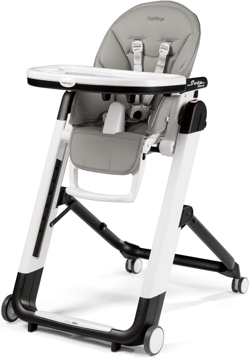 Peg Perego Siesta Follow Me Multifunctional Compact Highchair for Kids, Suitable from Birth to 3 Years (Up to 15 kg) – Ice
