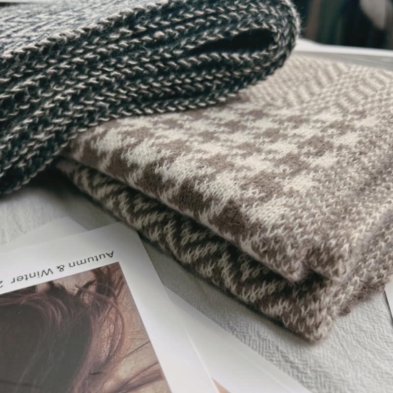 Scarf For Women Winter Scarves For Women Cashmere Womens Scarves Neck Scarf Plaid F... - Image 7