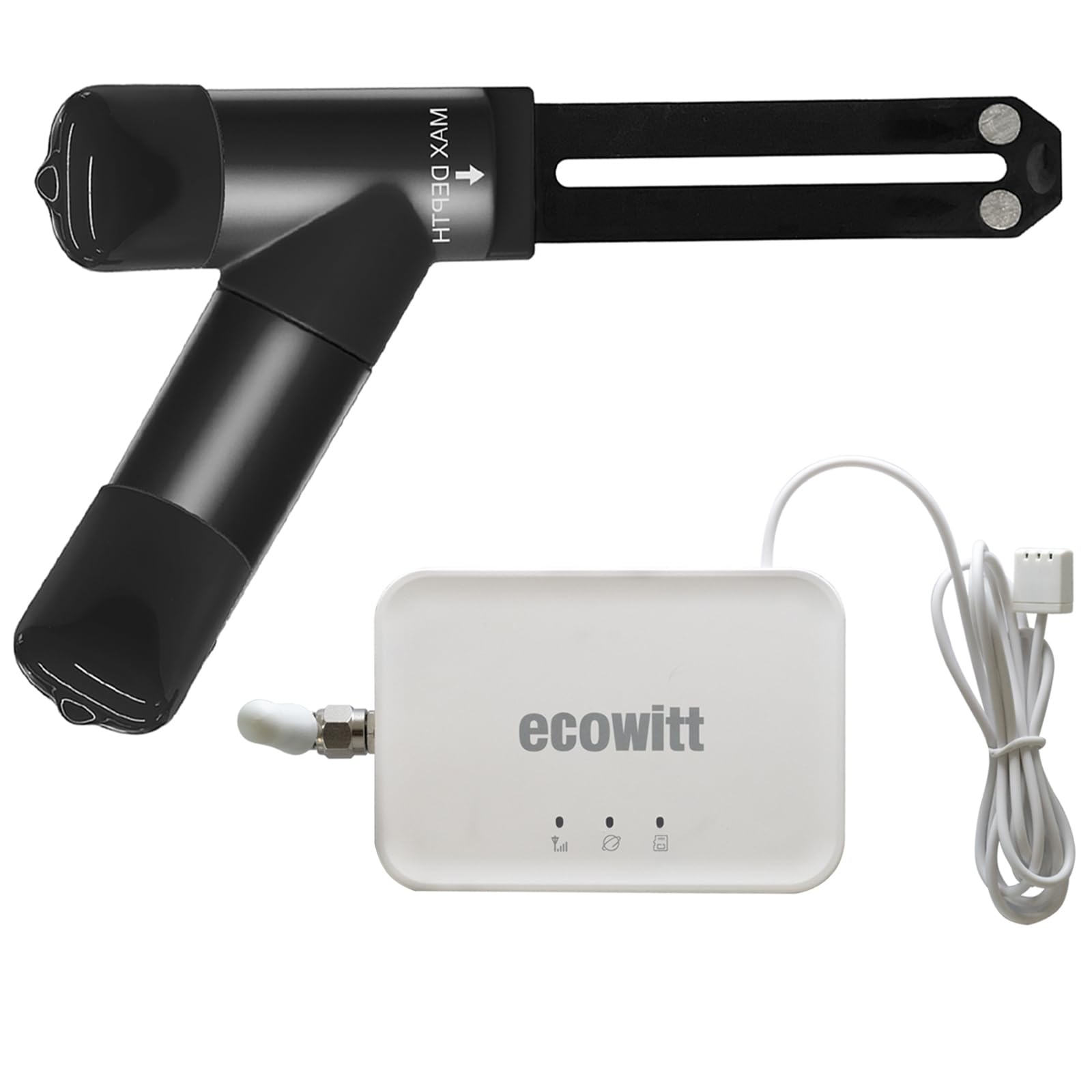 ECOWITT WH52 16-Kanal-3-in-1-Bodenfeuchtesensor + Boden-EC-Sensor + Temperaturmesser, Hygrometer für Pflanzen im Innen- und Außenbereich, Pflanzenwasser-Monitor, + neues GW3000-Gateway