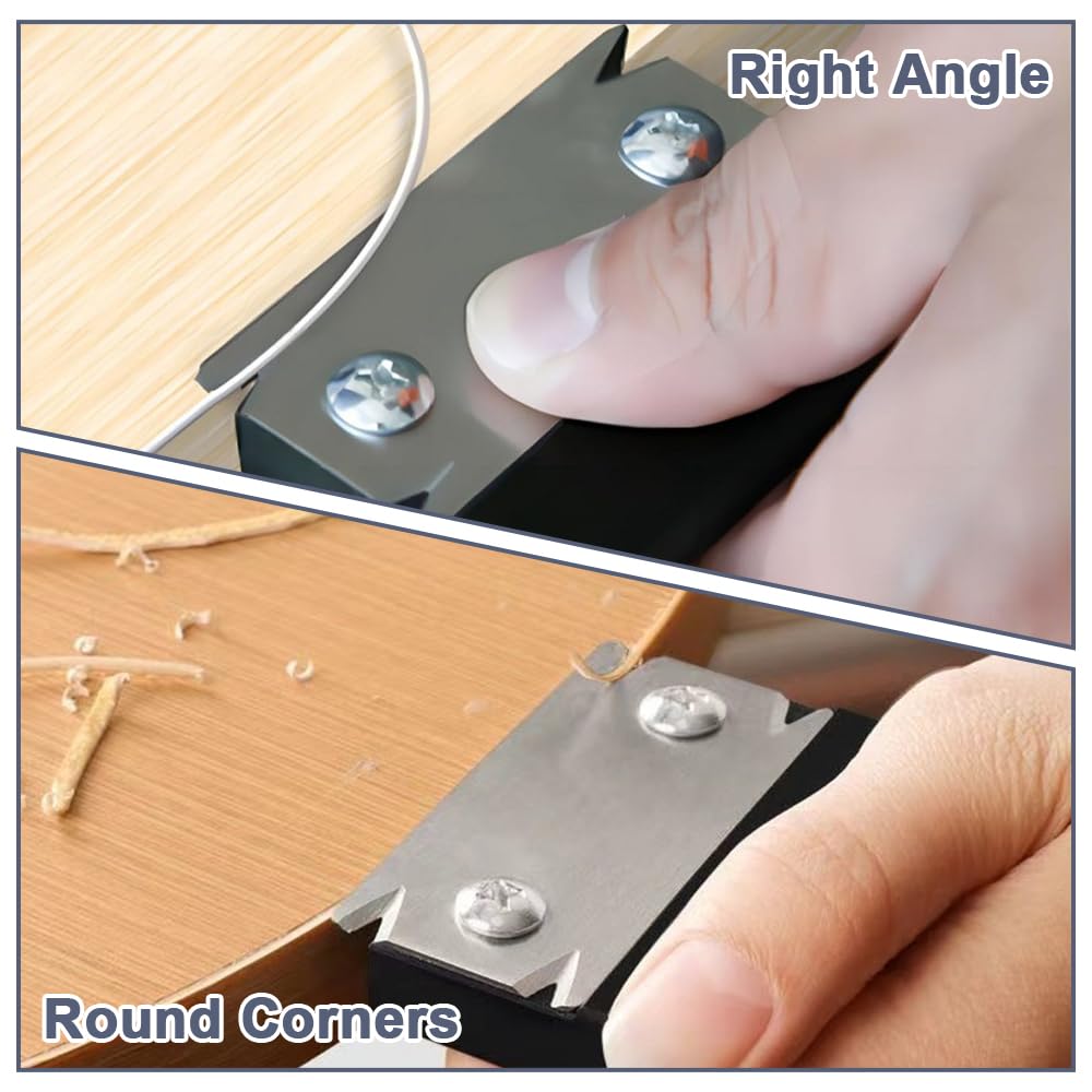 Recortadora de Bordes para Carpintería con 1 Hoja de Repuesto, Cortador Manual de Bandas para Madera PVC ABS