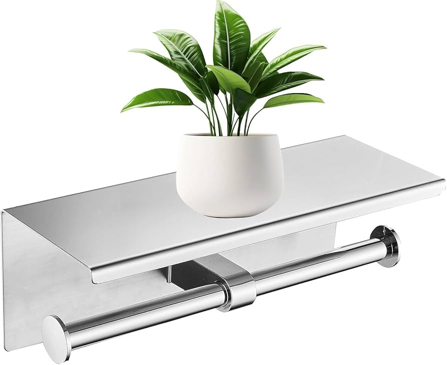 Amazon.co.jp: 【KWQKEM】トイレットペーパーホルダー 2連