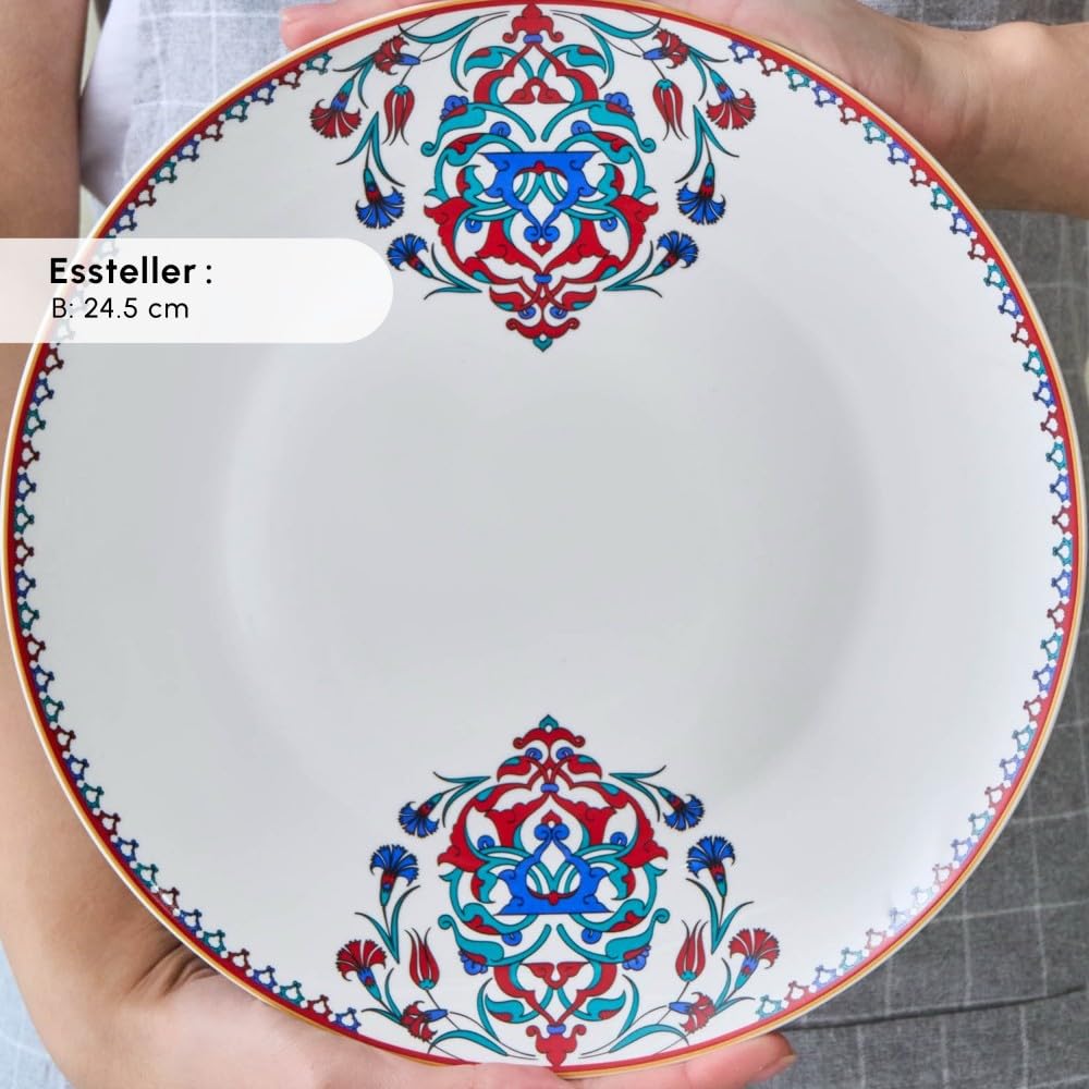 Service Petit-Déjeuner Karaca Nakkaş 26 Pièces pour 6 Personnes – Tradition et Élégance