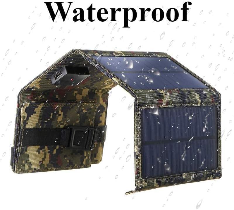 20W Mobile Solar Charger, Wallet Size for Camping, Hiking, Outdoors. Waterproof, Compatible with iPhone and Android.