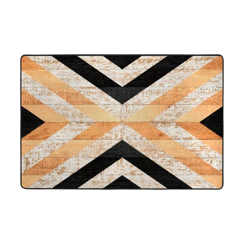 Tapis corail à rayures jaunes pour créer un coin lecture cocooning