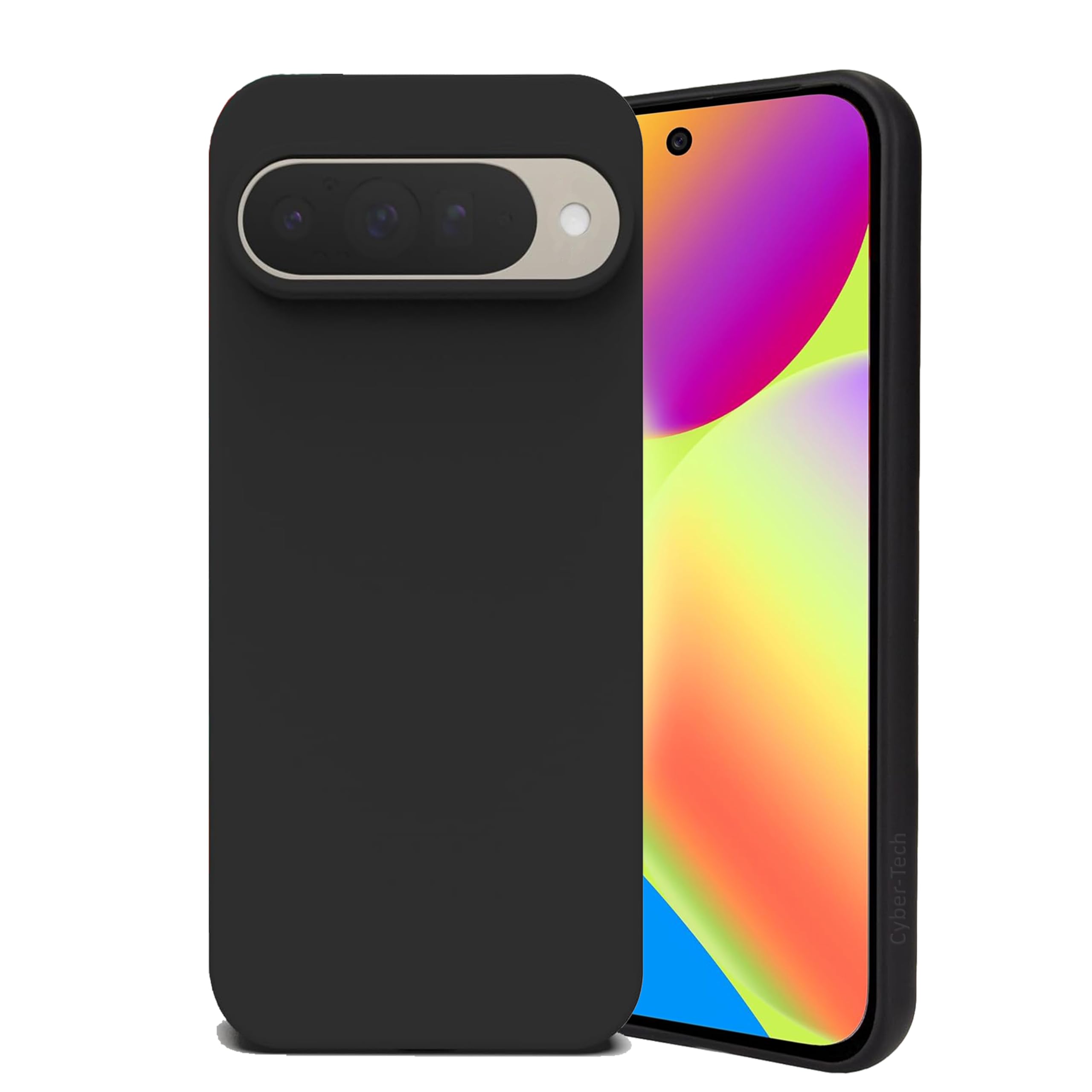 Compatible with Google Pixel 10 Case, Flexible Phone Case Shockproof Protective Cover for Pixel 10– Black