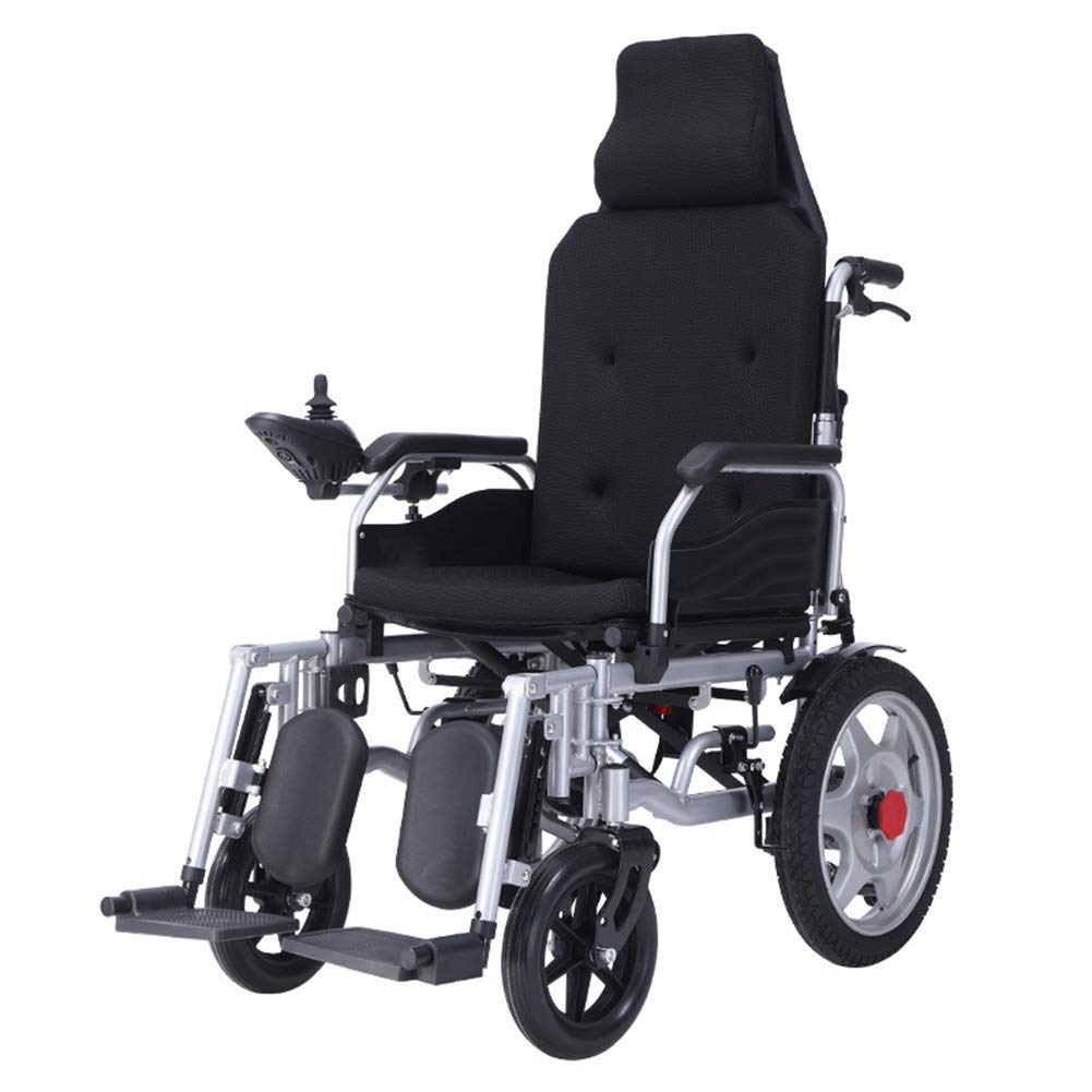 Sedia a rotelle elettrica Scooter Pieghevole e da Viaggio Pieghevole Leggero Sedia a rotelle elettrica sicura Motorizzata da Viaggio per Aviazione Carrozzina elettrica per impieghi