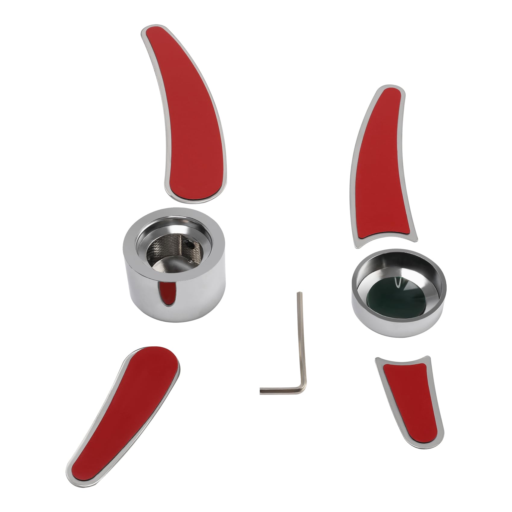 ピース Harley Horn Cover TCMT Chrome Swingarm Bolt Kit For Harley Softail