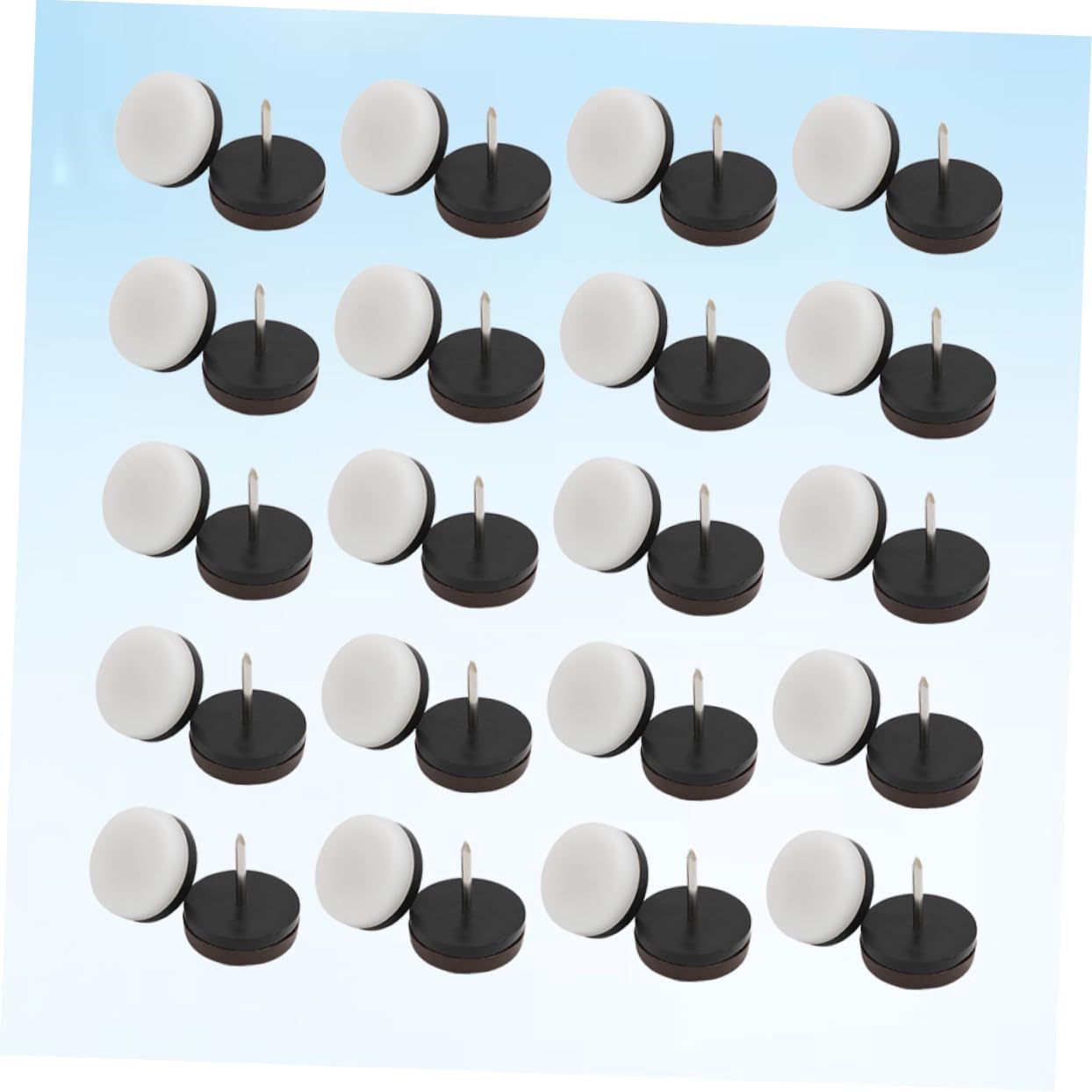 NUOBESTY 100PCS Non-Slip Furniture Leg Pads Chair Feet Protectors for Hardwood Floors Sturdy Sofa Tacks Upholstery Nails for Home and Office Use