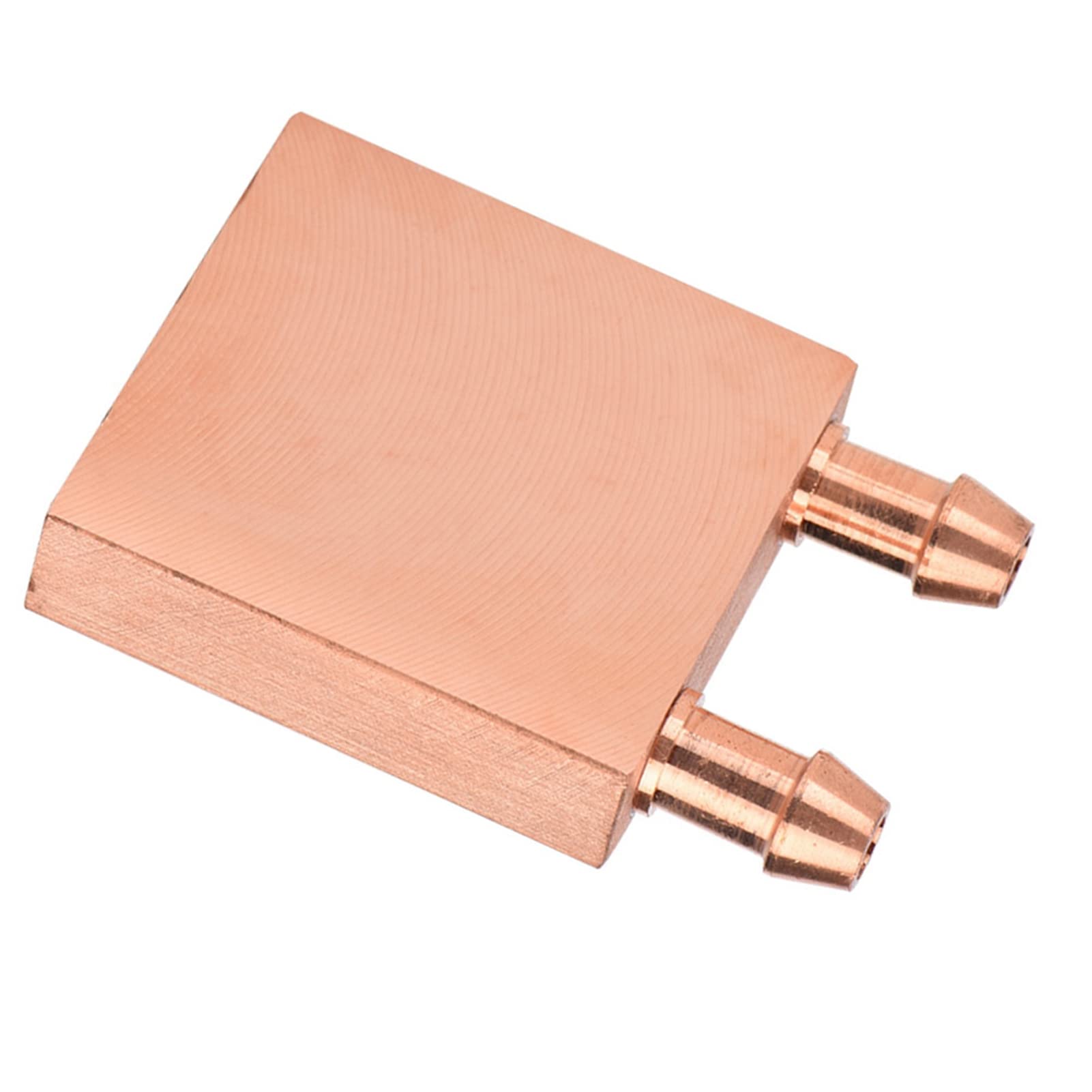 Ketsicart Copper Block, Water Cooling Copper Block Pure Copper Recuperative Double U Channel Practical for Graphics Gpu Heat for Computer Accseeories