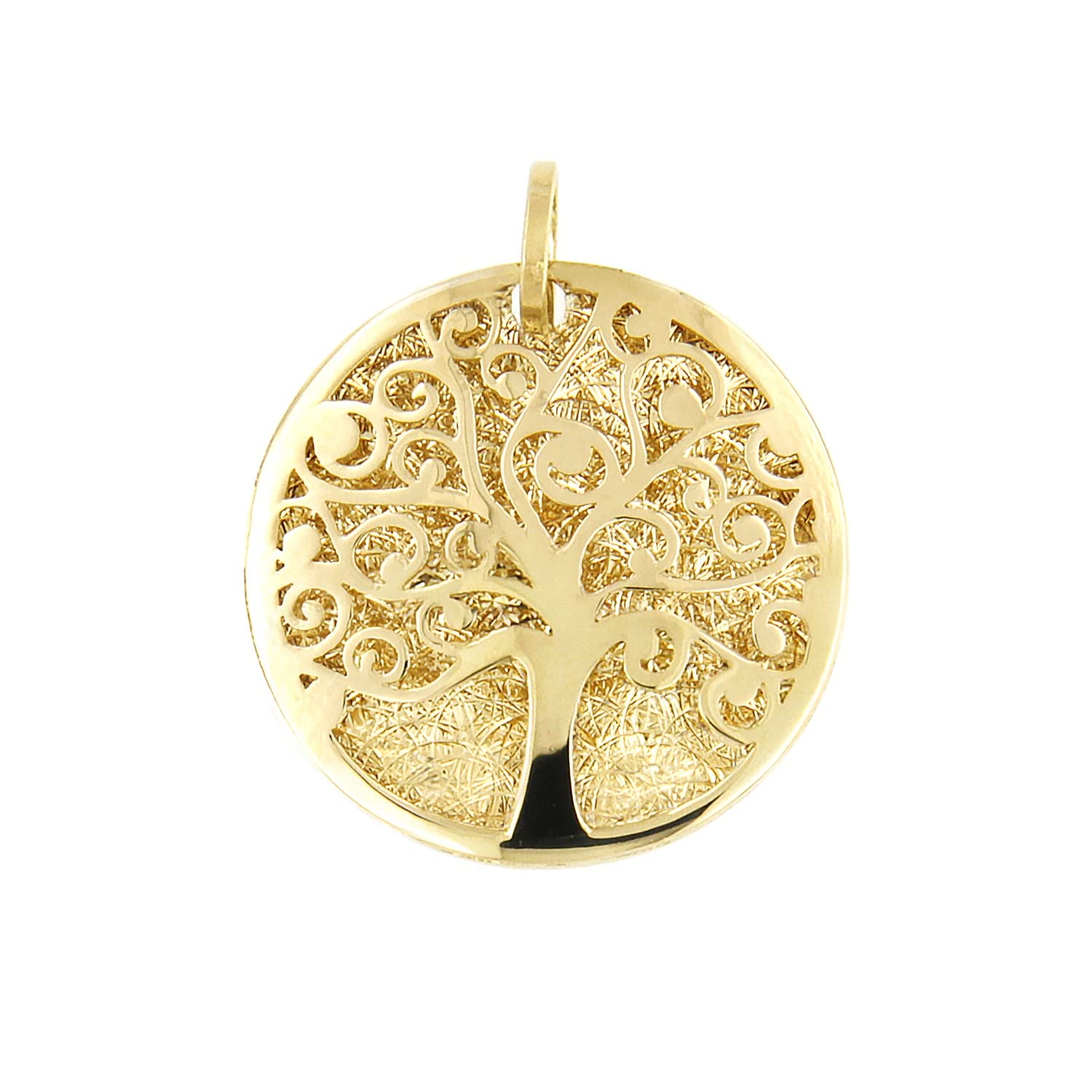 forme di LucchettaSmall Tree of Life Pendant Charm in 14K Yellow Gold