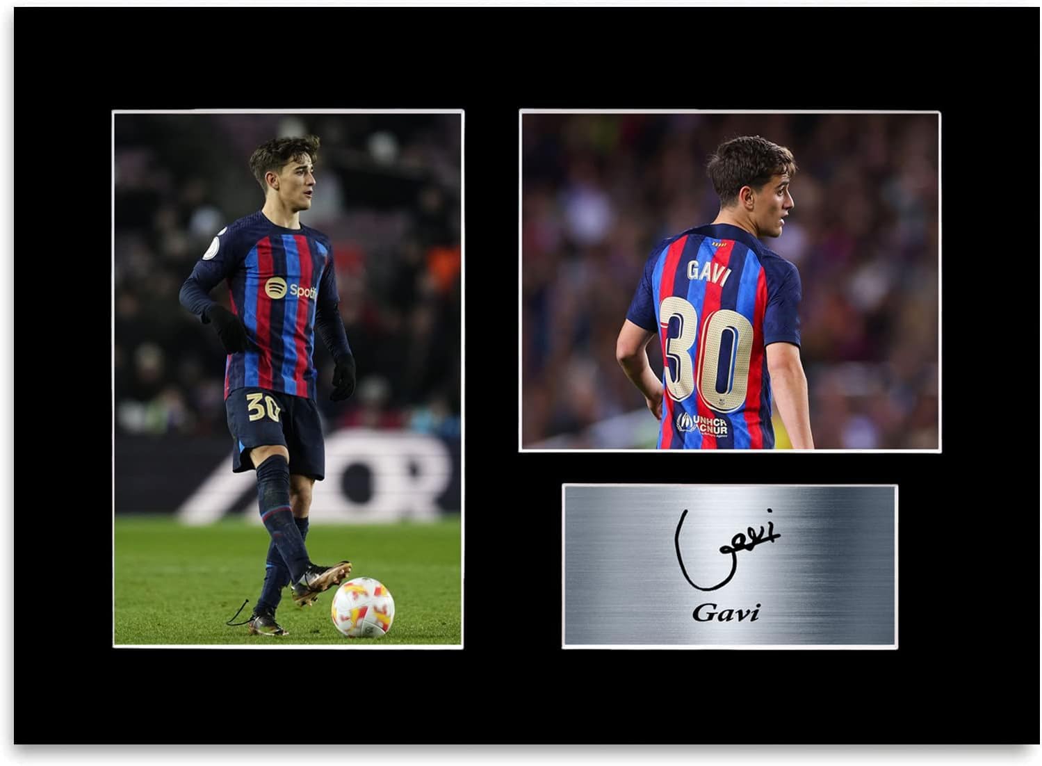 Photo Imprimée A4 Avec Autographe De Gavi (Barcelone/Espagne) - Sans Cadre, Idée Cadeau Foot - 7