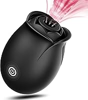 Vista 10 de Sex Toys Rose Dildo Vibrador – Juguete de rosa mejorado con 5 modos de succión y vibración para mujeres pezón de clítoris (púrpura)