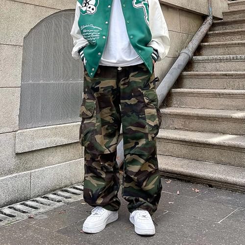Baggy Jeans Men Vintage Camo Cargo Wide Leg Jeans Men Hip Pop Carpenter Streetwear for Skater Jean2