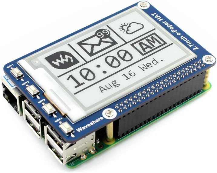 264x176 Resolution 2.7 Inch e-Paper Display HAT E-Ink Screen LCD Module SPI Interface with Embedded Controller for Raspberry Pi 2B 3B 3B+ 4B Zero Zero W/Arduino/STM32/Jetson Nano - Image 5