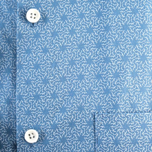 Image of 7-DAYS Men's Premium Formal Printed Shirt - 100% Cotton, Regular Fit, Full Sleeves, with Pocket - Stylish for Special Occasions.