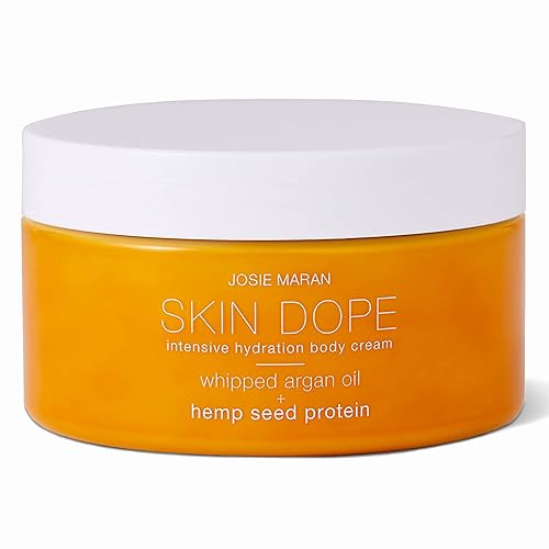 Miniatura 1 de Josie Maran Skin Dope Crema corporal de hidratación intensiva, calma e hidrata la piel para un rebote juvenil (8 onzas líquidas, cítrico