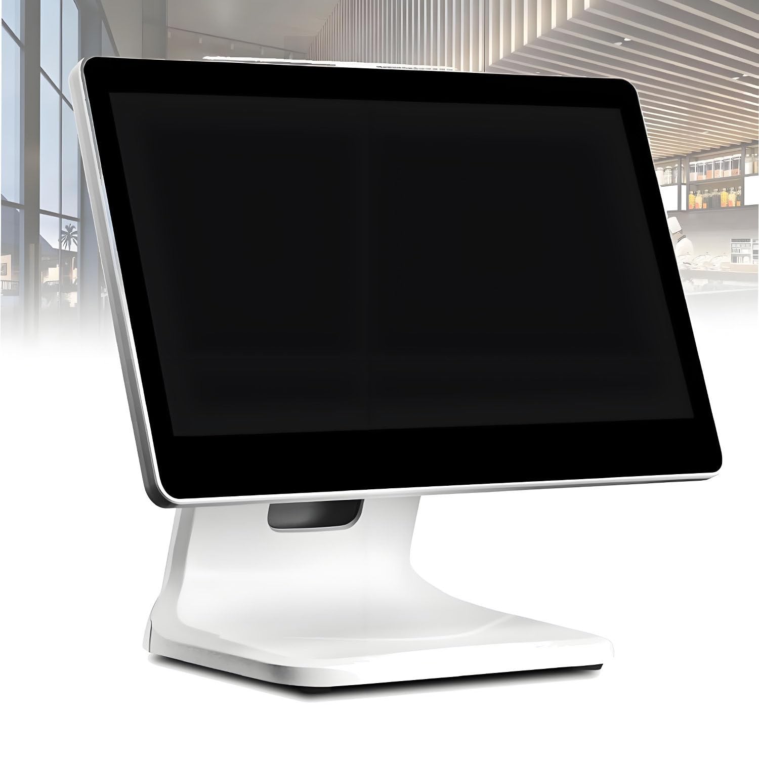 Caisse enregistreuse POS, écran Tactile LCD 15,6 Pouces, Caisse enregistreuse Tout-en-Un, 4 Go de RAM, pour Commerce de détail et Restaurant